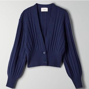 WILFRED New Plunge Front Cardigan